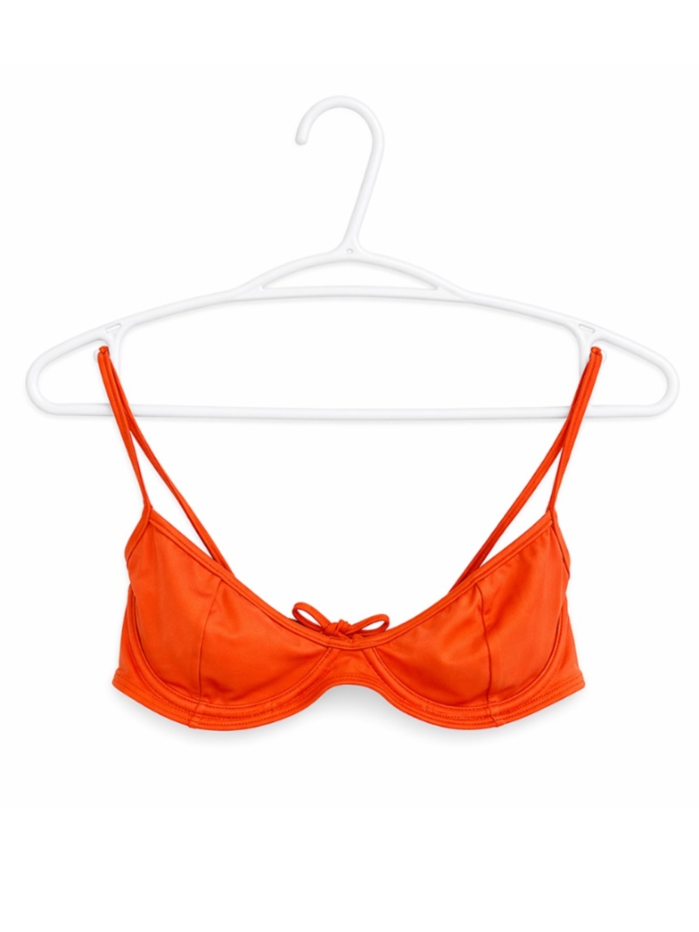 4/$20➡️ Orange Underwire Bikini Top – Size Small GUC